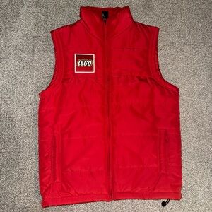 Vintage LEGO Red Puffer Vest in Small